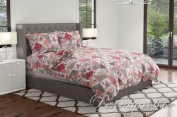 Купить постельное белье из бязи «Лоскутная мозаика розовая» в Саратове
